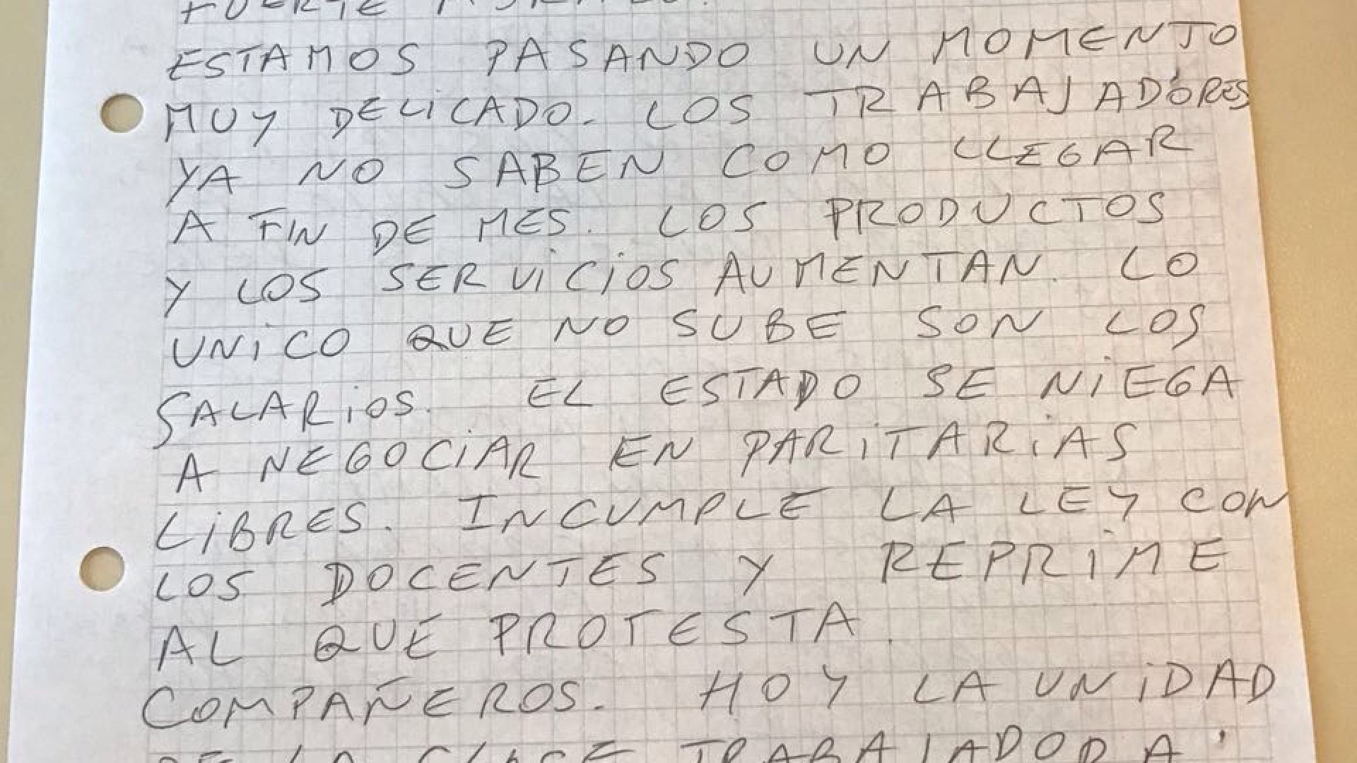 Milagro Sala apoyó el Paro Nacional de Estatales